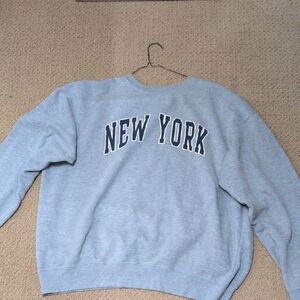 Casual Gray Crewneck Sweater